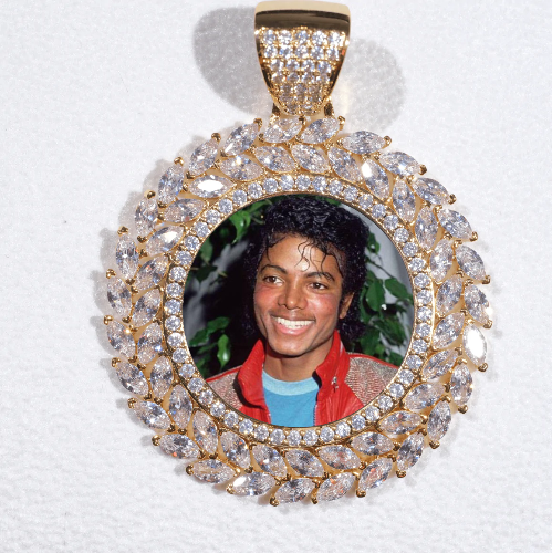 Large 3D Wheat Ear Custom Picture Pendant