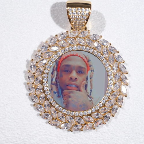 Large 3D Wheat Ear Custom Picture Pendant