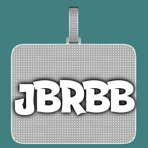 CUSTOM LETTER NECKLACE 3D BIG SQUARE