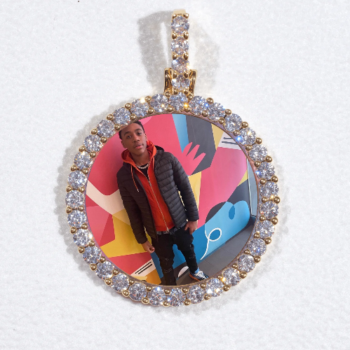 3D CIRCLE CUSTOM PICTURE PENDANT SMALL SIZE
