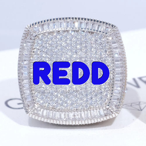 CUSTOM LETTER 3D ICED RING
