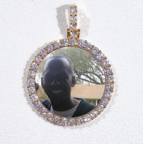 3D CIRCLE CUSTOM PICTURE PENDANT SMALL SIZE