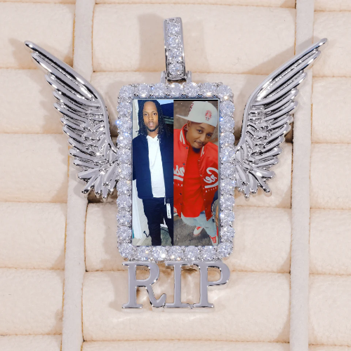 RIP WING 3D CUSTOM PICTURE PENDANT