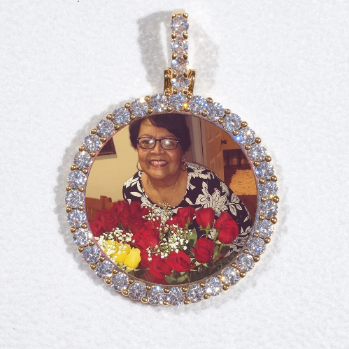 3D CIRCLE CUSTOM PICTURE PENDANT SMALL SIZE