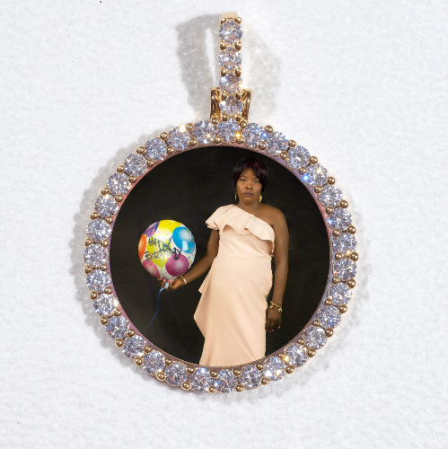 3D CIRCLE CUSTOM PICTURE PENDANT SMALL SIZE