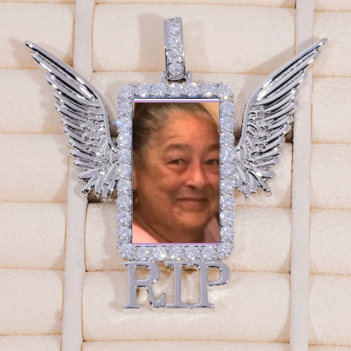 RIP WING 3D CUSTOM PICTURE PENDANT