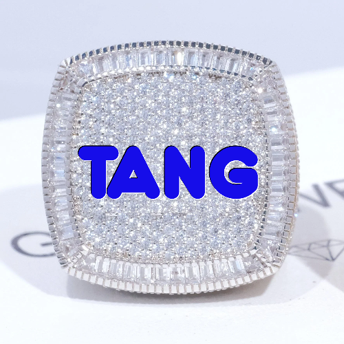 CUSTOM LETTER 3D ICED RING