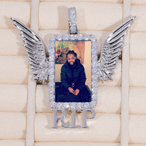 RIP WING 3D CUSTOM PICTURE PENDANT