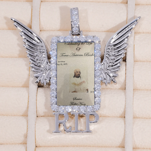 RIP WING 3D CUSTOM PICTURE PENDANT