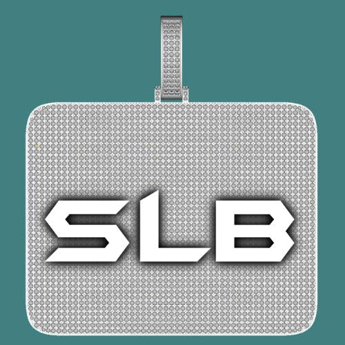 CUSTOM LETTER NECKLACE 3D BIG SQUARE