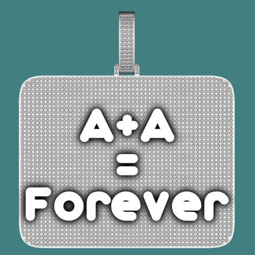 CUSTOM LETTER NECKLACE 3D BIG SQUARE