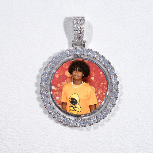 3D Spinning 2-Faced Custom Picture Pendant