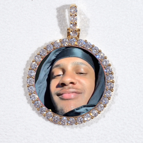 3D CIRCLE CUSTOM PICTURE PENDANT SMALL SIZE