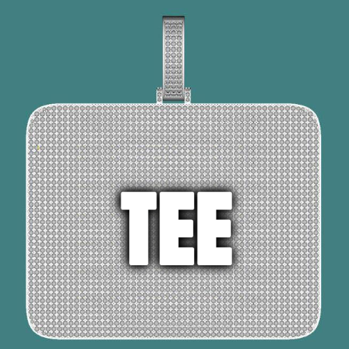 CUSTOM LETTER NECKLACE 3D BIG SQUARE