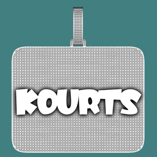 CUSTOM LETTER NECKLACE 3D BIG SQUARE
