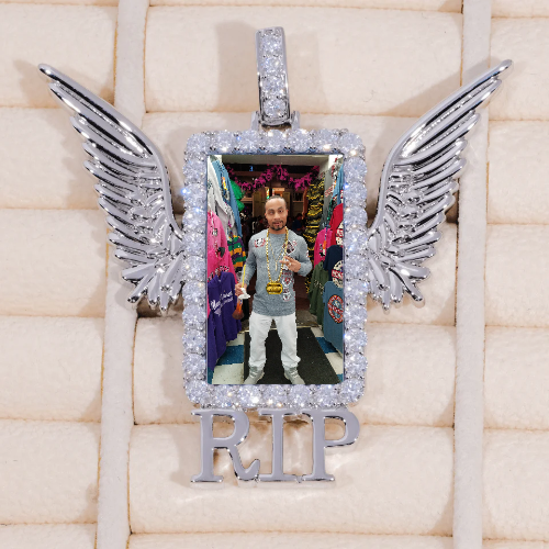 RIP WING 3D CUSTOM PICTURE PENDANT