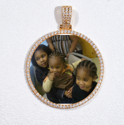 MEDIUM 3D CIRCLE CUSTOM PICTURE PENDANT