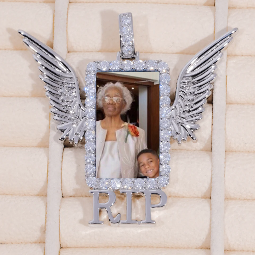 RIP WING 3D CUSTOM PICTURE PENDANT