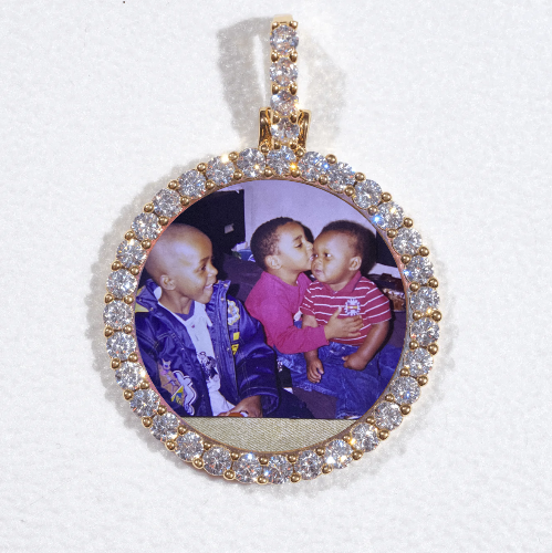 3D CIRCLE CUSTOM PICTURE PENDANT SMALL SIZE