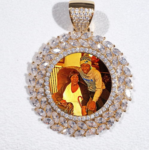 Large 3D Wheat Ear Custom Picture Pendant