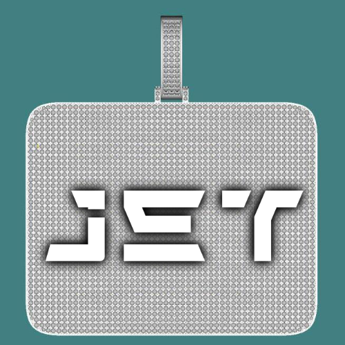 CUSTOM LETTER NECKLACE 3D BIG SQUARE