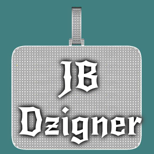 CUSTOM LETTER NECKLACE 3D BIG SQUARE