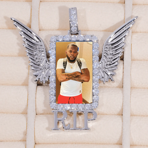 RIP WING 3D CUSTOM PICTURE PENDANT