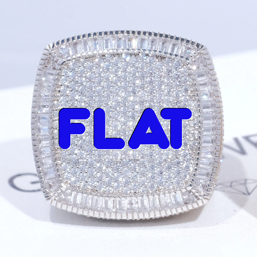 CUSTOM LETTER 3D ICED RING