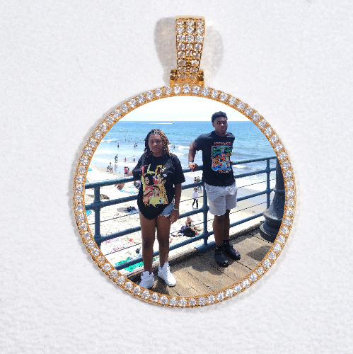 MEDIUM 3D CIRCLE CUSTOM PICTURE PENDANT