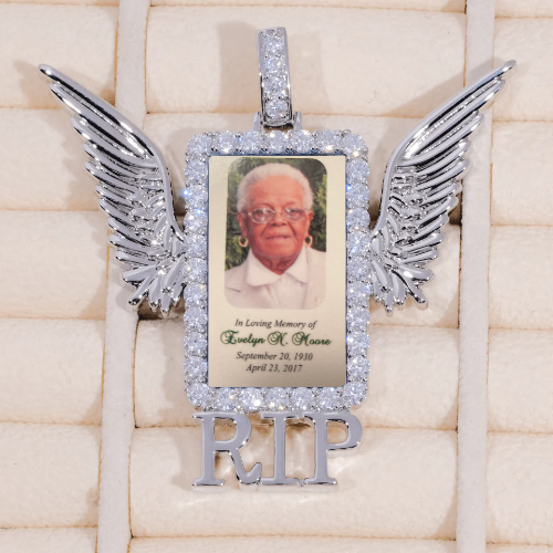 RIP WING 3D CUSTOM PICTURE PENDANT