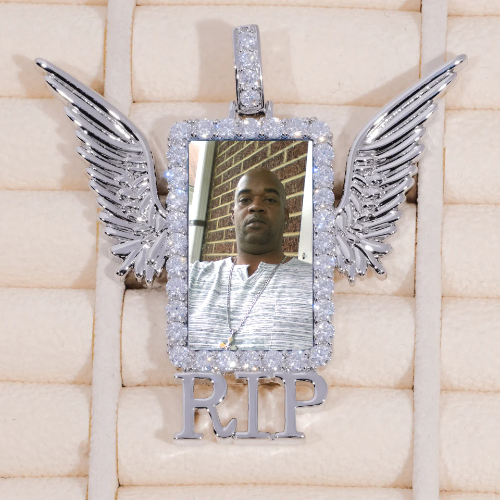 RIP WING 3D CUSTOM PICTURE PENDANT
