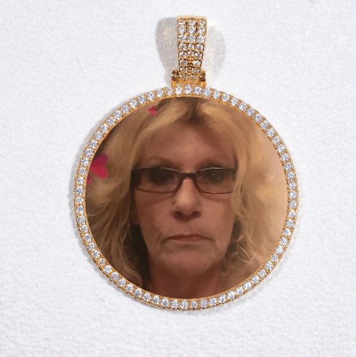 MEDIUM 3D CIRCLE CUSTOM PICTURE PENDANT