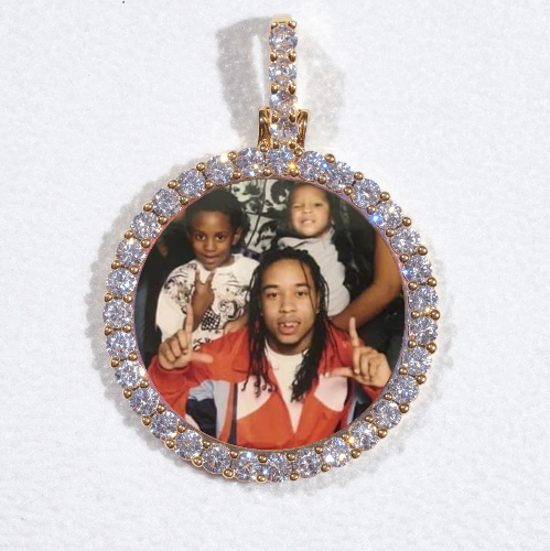 3D CIRCLE CUSTOM PICTURE PENDANT SMALL SIZE
