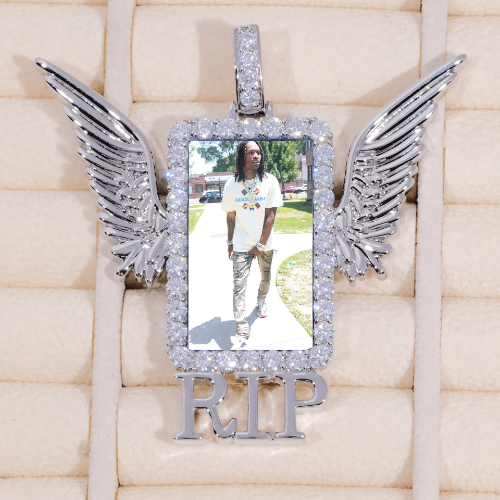 RIP WING 3D CUSTOM PICTURE PENDANT