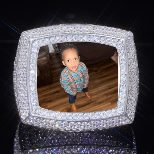 3D CUSTOM PICTURE ICED RING