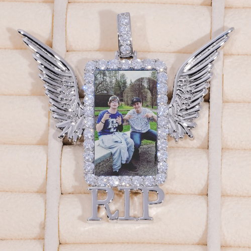 RIP WING 3D CUSTOM PICTURE PENDANT