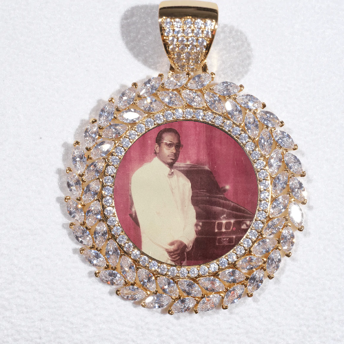Large 3D Wheat Ear Custom Picture Pendant