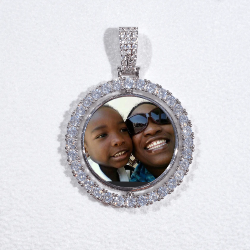 3D Spinning 2-Faced Custom Picture Pendant