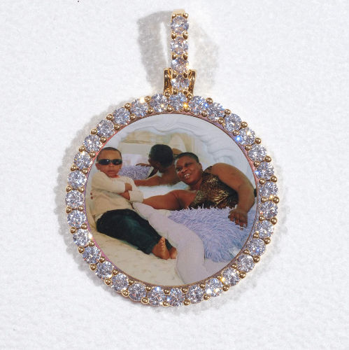 3D CIRCLE CUSTOM PICTURE PENDANT SMALL SIZE