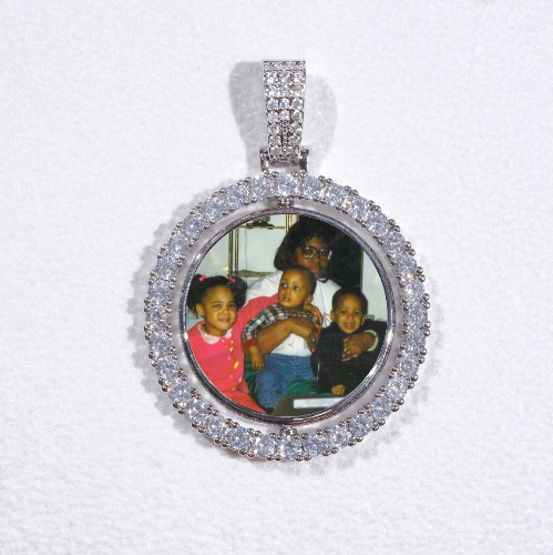 3D Spinning 2-Faced Custom Picture Pendant