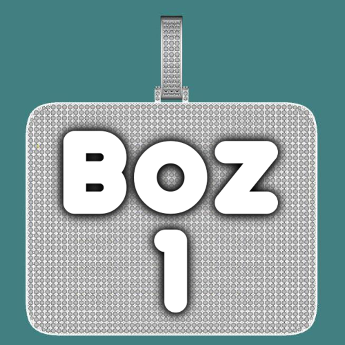 CUSTOM LETTER NECKLACE 3D BIG SQUARE