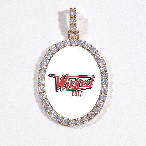3D Oval Custom Picture Pendant