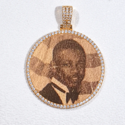MEDIUM 3D CIRCLE CUSTOM PICTURE PENDANT