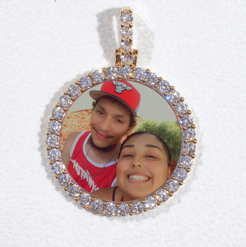 3D CIRCLE CUSTOM PICTURE PENDANT SMALL SIZE
