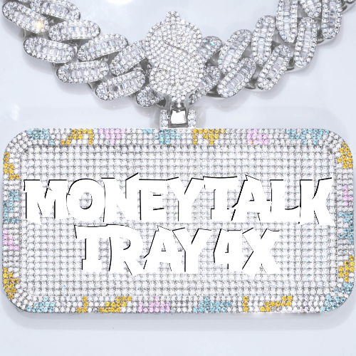 CUSTOM LETTER NECKLACE 3D COLORFUL SQUARE