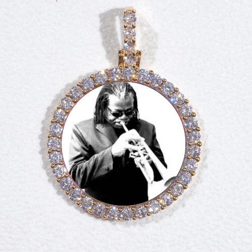 3D CIRCLE CUSTOM PICTURE PENDANT SMALL SIZE
