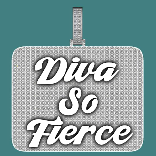CUSTOM LETTER NECKLACE 3D BIG SQUARE