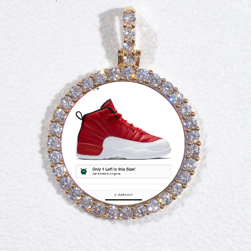 3D CIRCLE CUSTOM PICTURE PENDANT SMALL SIZE