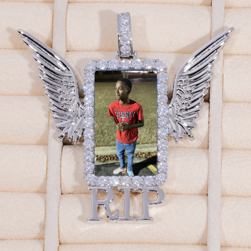 RIP WING 3D CUSTOM PICTURE PENDANT