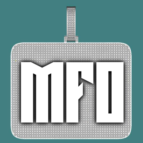 CUSTOM LETTER NECKLACE 3D BIG SQUARE